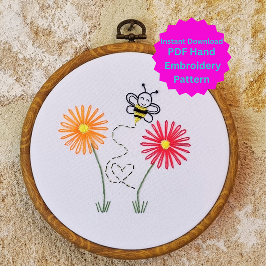 Bee Loved - PDF Hand Embroidery Pattern